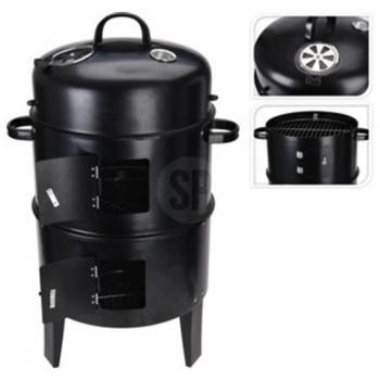 Barbacoa tipo barril para ahumar