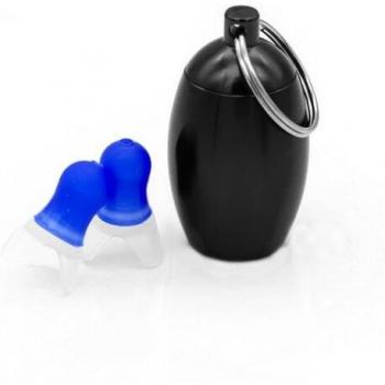 Protège-oreilles en silicone, bouchons anti-bruit, noir
