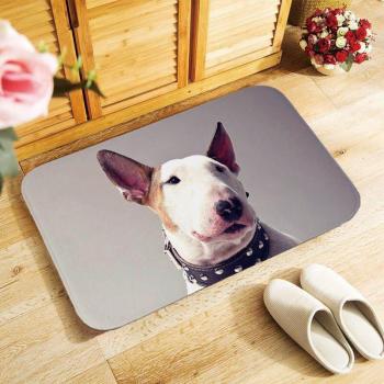 Cute Dogs Bull Terrier Floor Mat - 40x60cm Indoor/Outdoor Anti-Slip