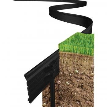 Edge Garden Border and Lawn Edging - Black / 600cm