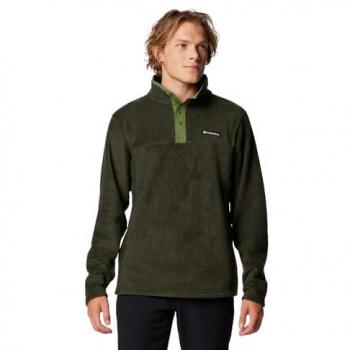 Forro Polar Columbia Steens Mountain Con Media Cremallera Verde Oscuro