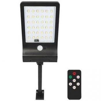 Elbat Farola LED Solar - 350LM - Luz Regulable 3000K/4000K/6500K - Batería 1800mAh