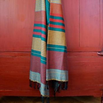 Fouta aus Bio-Baumwolle in Ebenholz