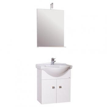 SAVINIDUE - mobile bagno emma 58 sosp. c/specchio bianco