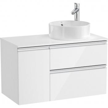 Roca Meuble Vasque Centrale 2 Tiroirs Blanc
