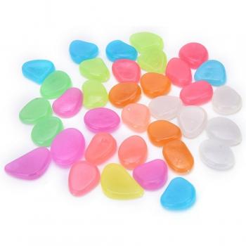 Glow-in-the-Dark Pebble Rocks for Fish Tanks