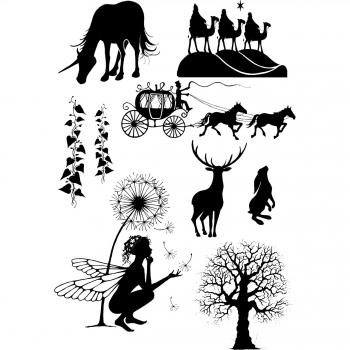 Arrived Angle Transparent Clear Stamps / Seals