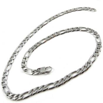 Lily’s Treasures Figaro Silver Chain – 70cm, 9mm