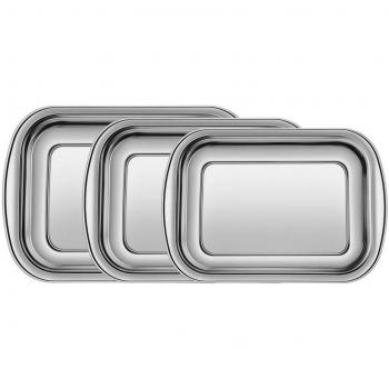 Jogo de Assadeiras Inox Tramontina Cosmos - 3 Peças