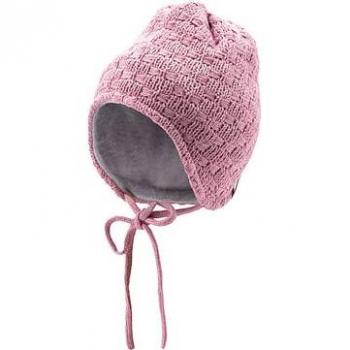 Cappello a maglia rosa opaco con fiocco Sterntaler