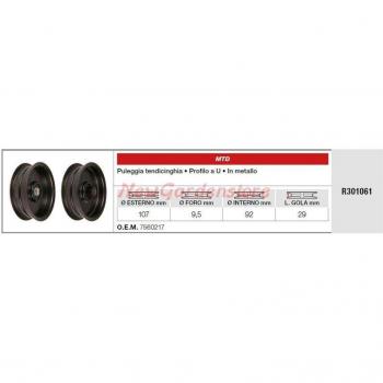 Tendeur de Courroie pour Tracteur de Pelouse MTD R301061