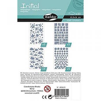 Pack Maildor Feuilles Holographiques – 20 pièces