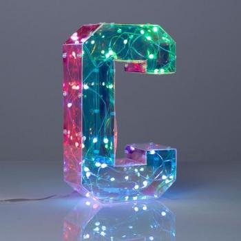 Letterina C Illuminata a LED