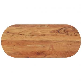 Oval Solid Wood Acacia Tabletop from Vidaxl (Dimensions: 140x60x3.8 cm)