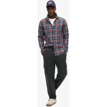 Pantalón Jogger cargo holgado negro Superdry para hombre (S)