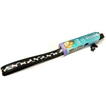 GlowBone LED Flash Lead for Dogs Black 4 ft