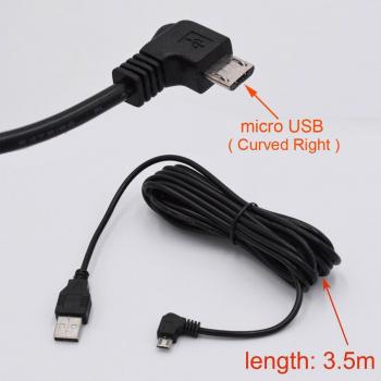 XCGaoon 3.5m Curved Micro USB Charging Cable for Car