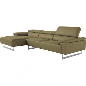 Malika L-Form Sofa mit Kopfteilverstellung