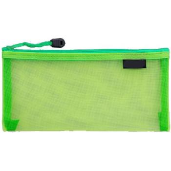 Waterproof Plastic Double Layer Zipper File Bags - 23.5 x 11.5 CM