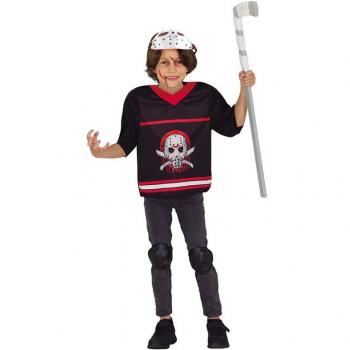 Costume da assassino di hockey per bambino con maschera e accessori