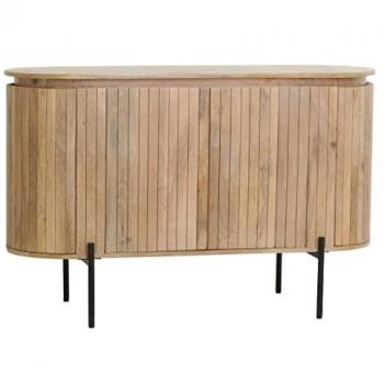 Aubry Gaspard - Buffet en bois de manguier lamé