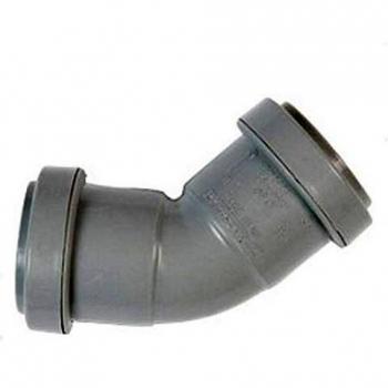 Polypipe Obtuse Bend Push Fit 45 Degrees 32Mm Grey