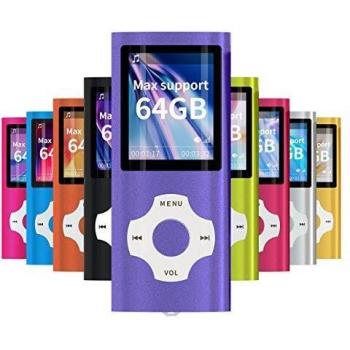 Hotechs HoloSound MP4 – Slim Lila Player, 32 GB Karte, FM‑Radio