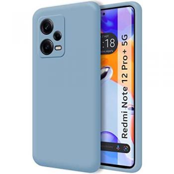 Funda Silicona Líquida Ultra Suave Xiaomi Redmi Note 12 Pro+ Plus 5G Azul