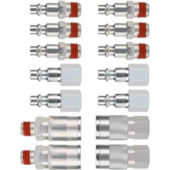 14-Piece 1/4 Inch NPT Quick Connect Air Fitting Kit