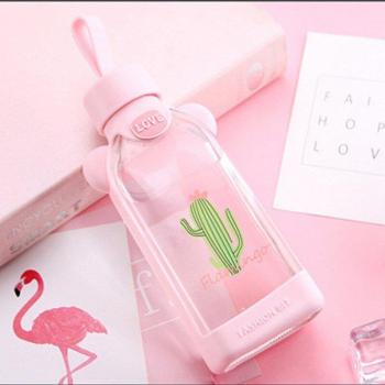 Cute Cherry Blossom Portable Drinking Bottle