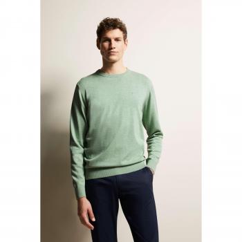 Grüner Mint-Cotton-Turtleneck