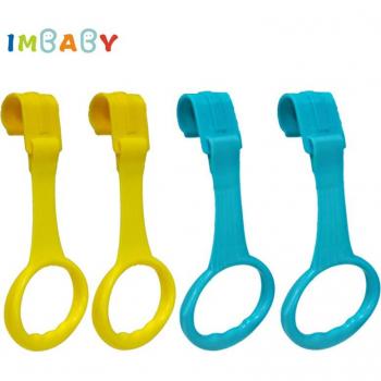Infant Crib Pull Ring Hooks - 4pcs Solid Color