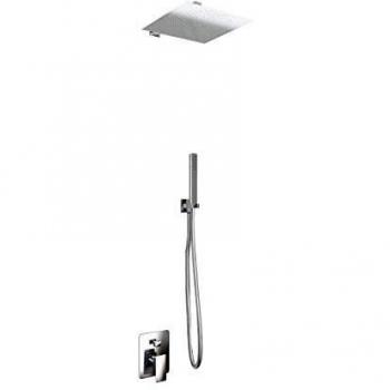 Set Ducha 2 Funciones SlimLine con Brazo y Toma de Agua