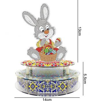 5D Diamond Painting Music Box Easter Bunny Pumpkin Handcrafted Decoration
