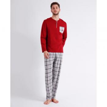 Admas Homewear Pijama Manga Larga Granate