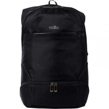 Mochila Totto Kano casual porta PC para hombre color negro
