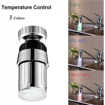 360° Swivel LED Kitchen Faucet Mixer with Temperature Control