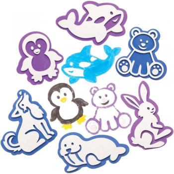 Arctic Animals Foam Stampers (Pack of 10)