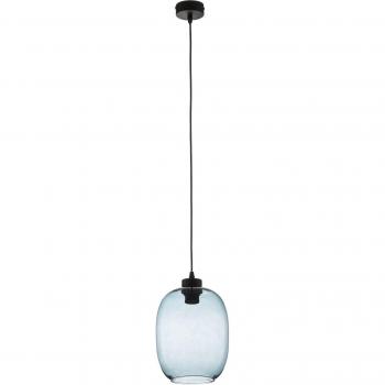 Elio Lámpara Cúpula Azul con Cristales, 1X27
