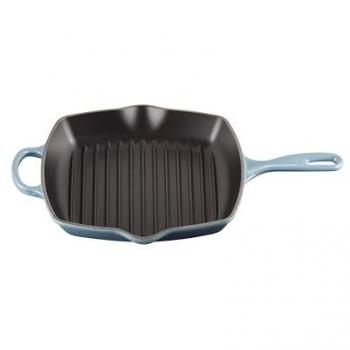 Le Creuset 26cm Square Chambray Cast Iron Grillit – 29.9 × 5.3 cm