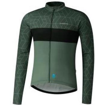 Maglia Shimano Vertex manica lunga verde scuro - S