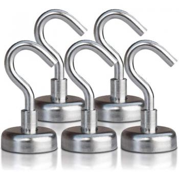 Soporte Magnético Potente para Pared y Nevera, Gancho Multifuncional para Cocina y Garaje, 5/10 Unidades