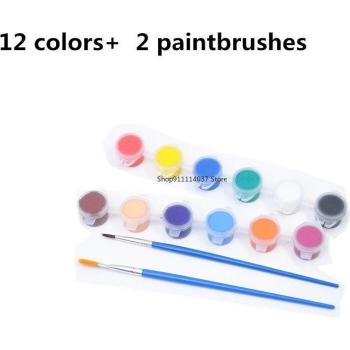 12-Color Acrylic Paints for Oil Painting and Doll Painting XJ99