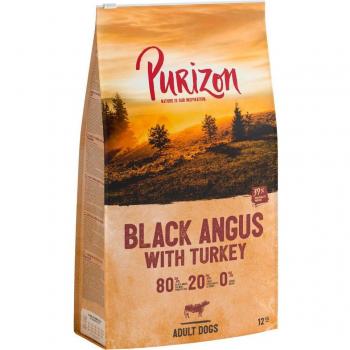 2 kg + 1,8 kg Single Meat mit Lachs gratis! 13,8 kg Purizon – Adult Black-Angus-Rind mit Truthahn