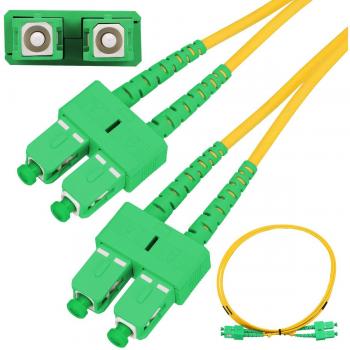 Extralink SC/APC Duplex Patchcord 10m G652D 3mm