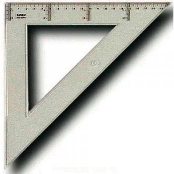 FAIBO - FBO ESCUADRA TRANSPARENTE 25CM 41225