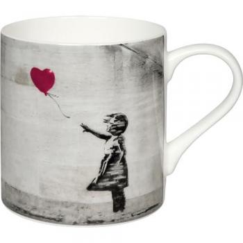 Könitz Kaffeebecher Girl with Balloon von Banksy, 385 ml, Bone China