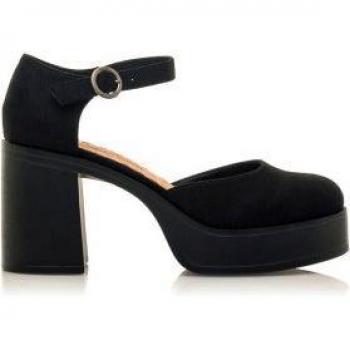MTNG zapatos de tacón mujer sixties negro con cierre hebilla y tipo de puntera redonda