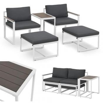 Juskys Balkonmöbel Sofa Set Bari