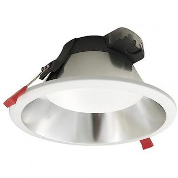 CRISTAL RECORD LIGHTING Downlight led redondo empotrable 'Sol' (30W 4000K 2850lm) IP44 Ø21,5cm fabricado en aluminio y policarbonato color blanco y acer